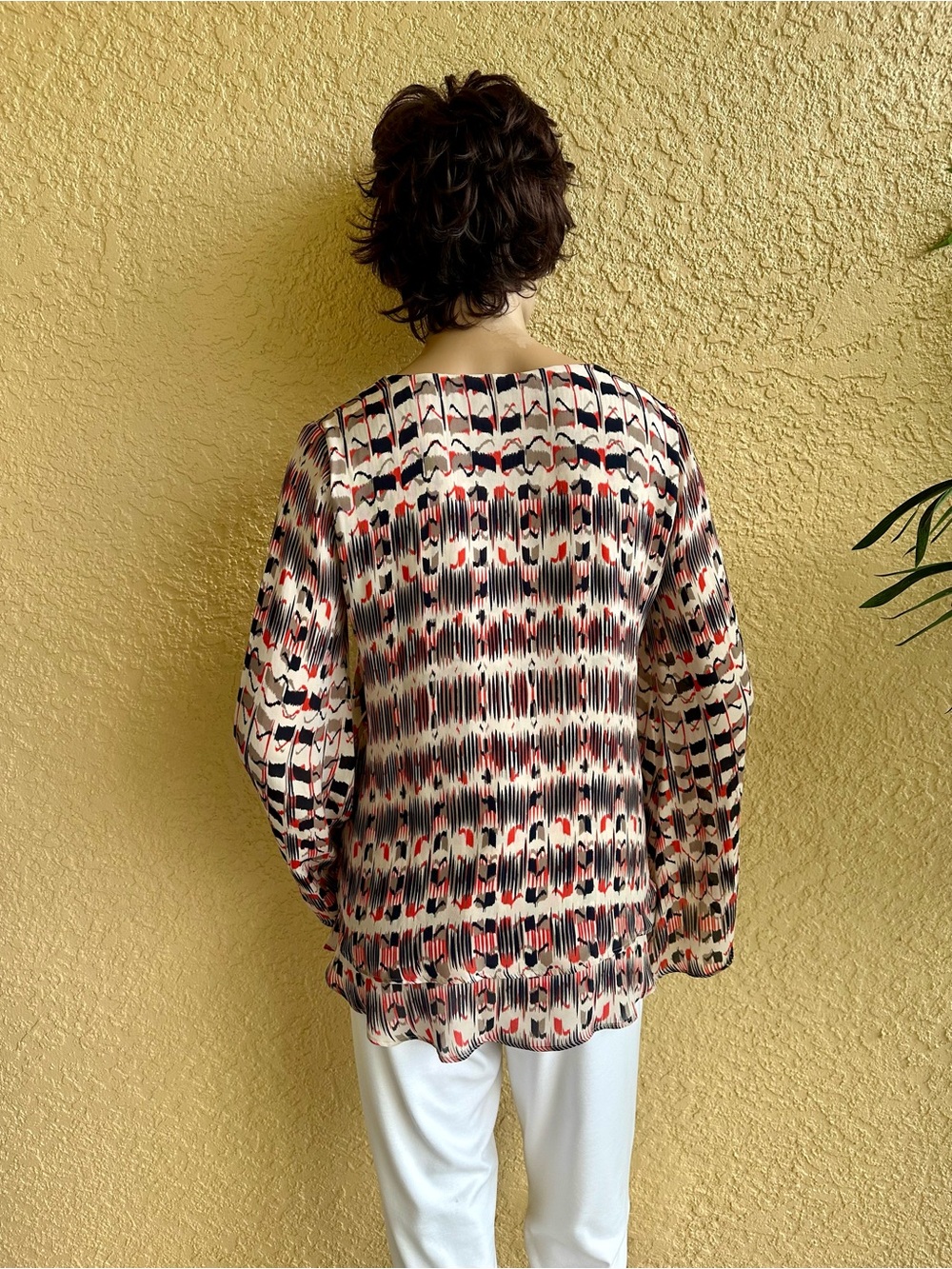 Parker 101 layered silk top with bell sleeves - Picture 5 of 9